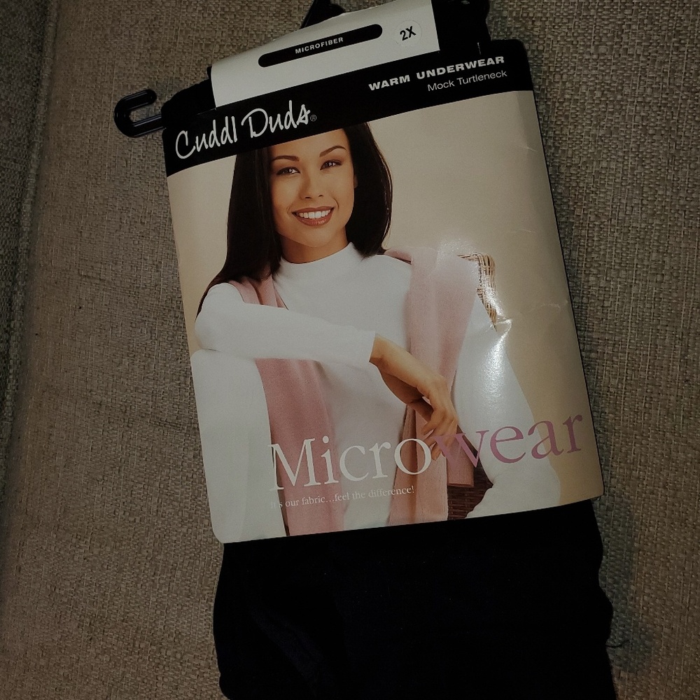 Cuddl Duds Microfiber Microwear Mock Turtleneck